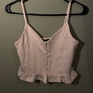 Bubble gum pink crop top